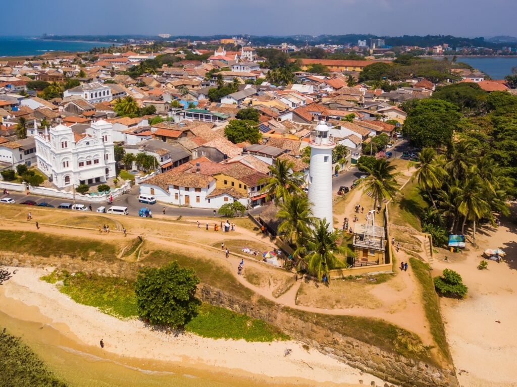 Galle Dutch Fort. Galle Fort, Sri Lanka, aerial view