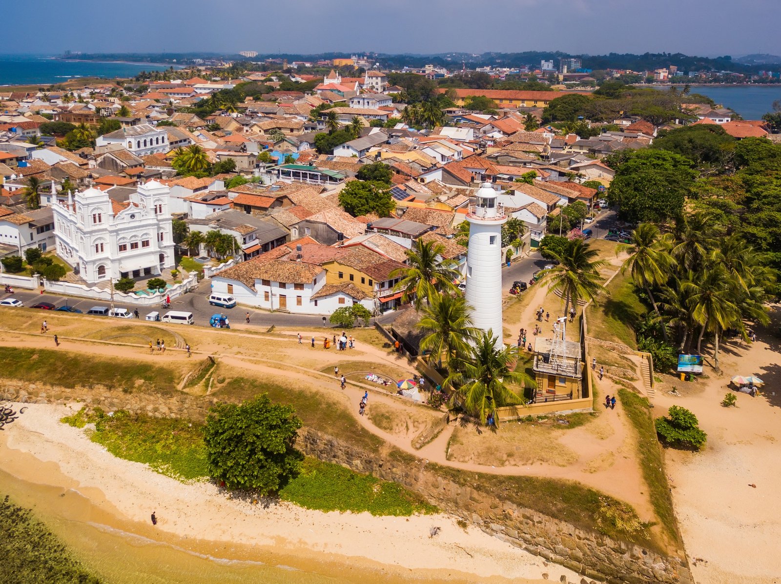 Galle Dutch Fort. Galle Fort, Sri Lanka, aerial view