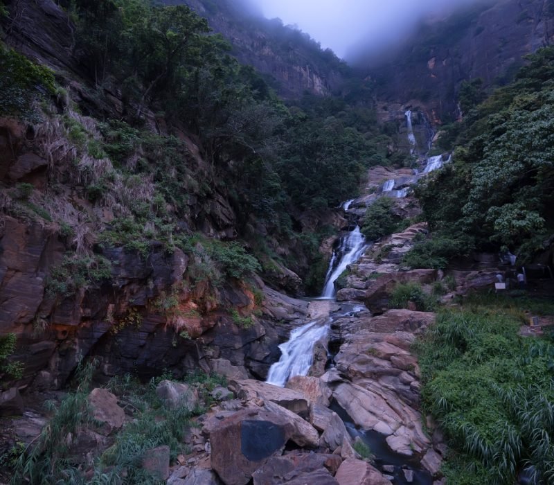 Ravana falls in Sri Lanka