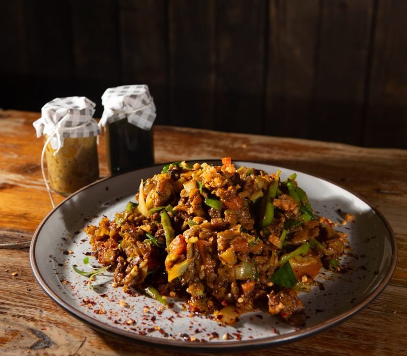 Sri Lankan Kottu on Plate